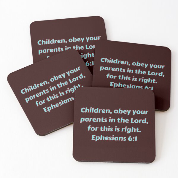 Item preview, Bible Verse Ephesians 6:1 designed and sold by Prayingwarrior.