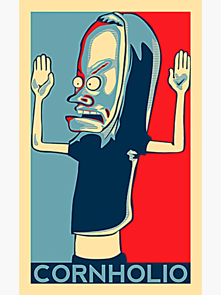 "The Great cornholio retro" Sticker for Sale by mexicani2 Redbubble