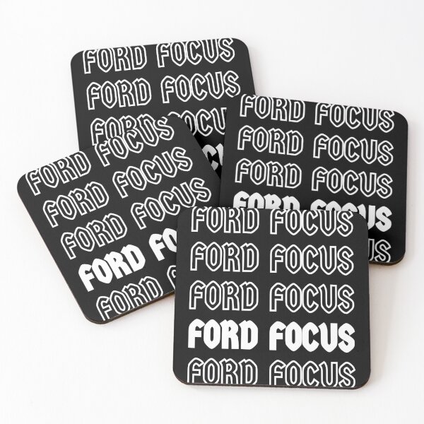 Item preview, Ford Focus text design repeat black and white designed and sold by Jdm-Knights.