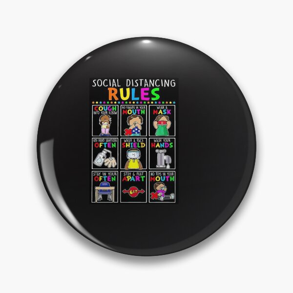 Item preview, Social Distancing Rules Poster designed and sold by Bartolomej-1.