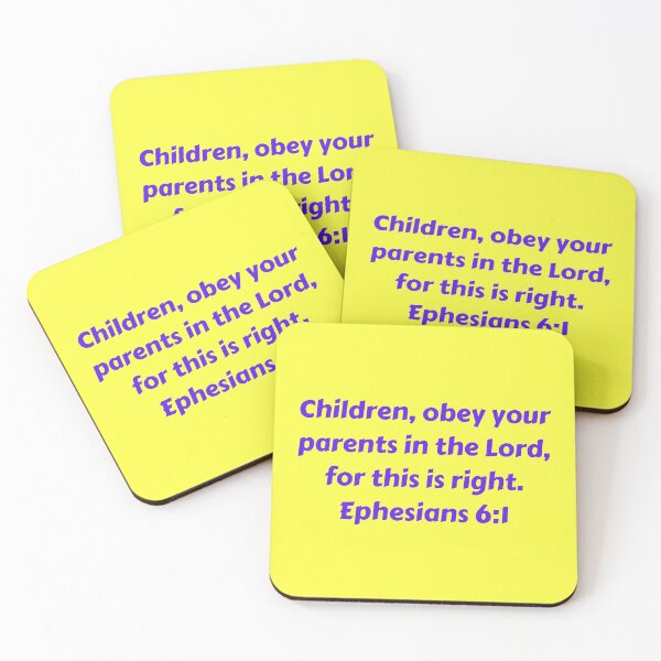 Item preview, Bible Verse Ephesians 6:1 designed and sold by Prayingwarrior.