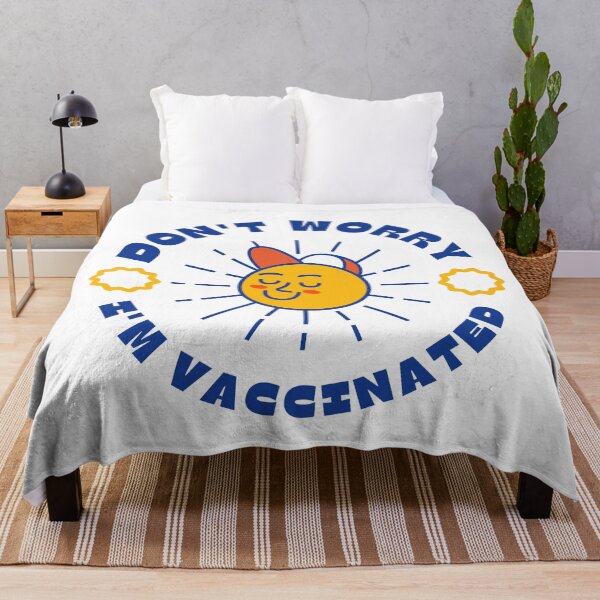 Item preview, Don't Worry I'm Vaccinated (Chill Sunshine Graphic) designed and sold by Everyday Designs.