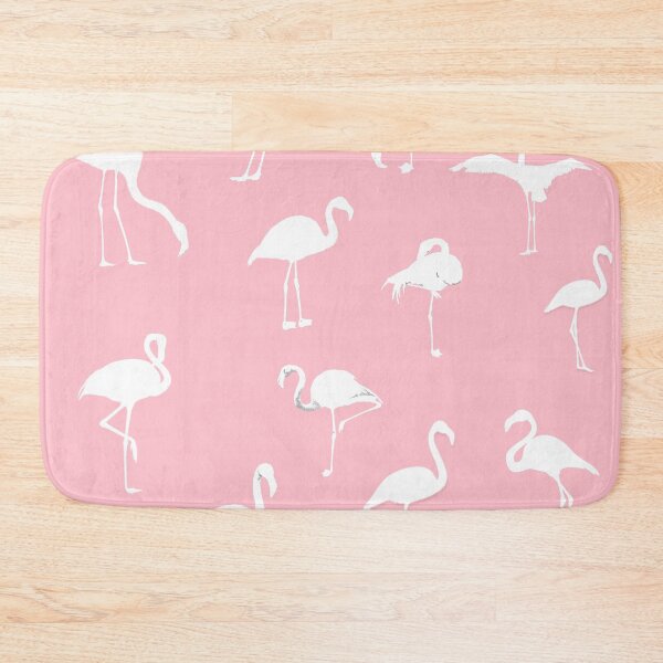 Item preview, White flamingos pattern seamless on Pink #ffc0cb designed and sold by Artsy Boulevard.