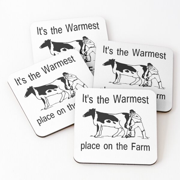 Item preview, It's the warmest place on the farm funny cow awesome gift for cattle lover designed and sold by Titmit.