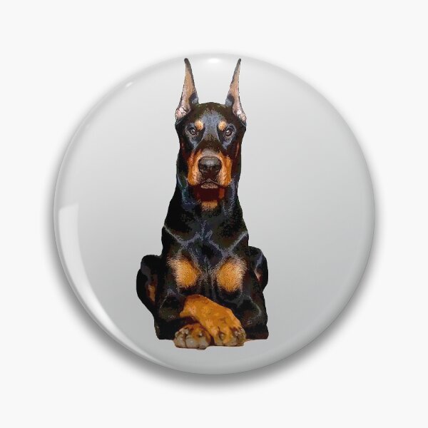 Item preview, Doberman Guards Me - Dobermann Pinscher Dog designed and sold by ElegantCat.