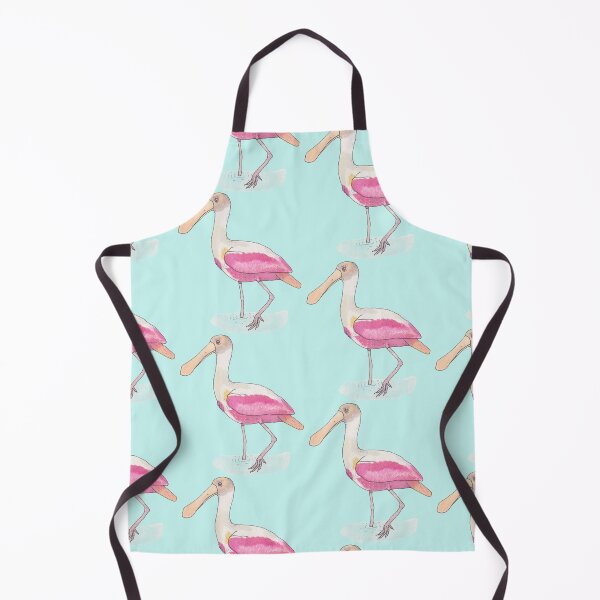Item preview, Roseate Spoonbill bird species watercolor art designed and sold by TheWaterBirds.