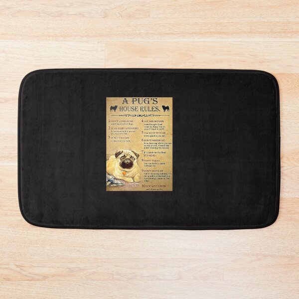 Item preview, Pug's House Rules Poster designed and sold by Bartolomej-1.