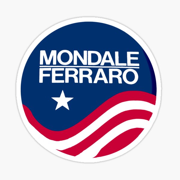 Aperçu de l'œuvre Mondale Ferraro 1984 · Walter Mondale · Choses étranges · Mondale Ferraro créée et vendue par johnsinsight.
