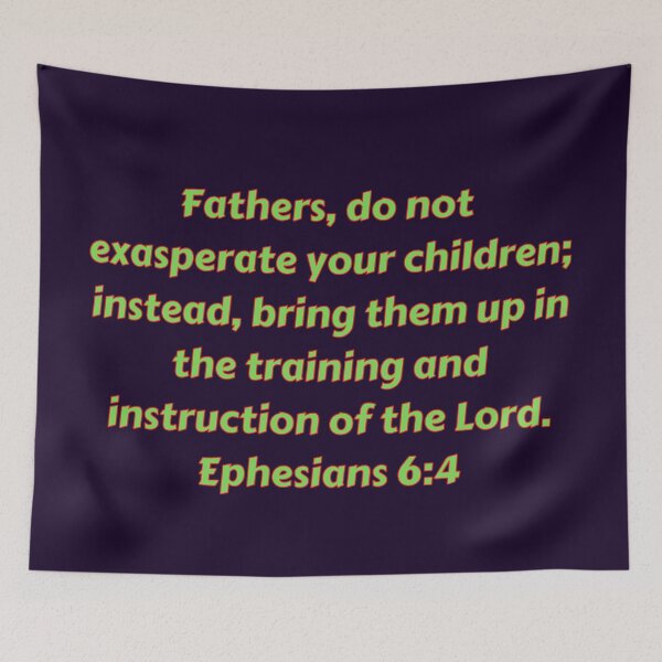 Item preview, Bible Verse Ephesians 6:4 designed and sold by Prayingwarrior.