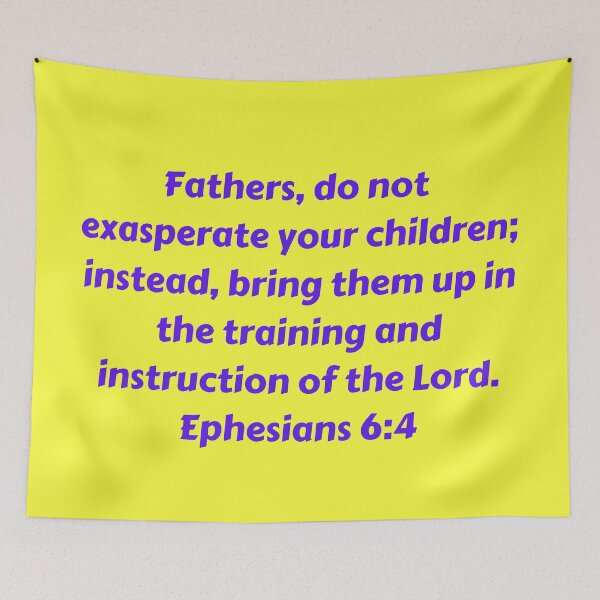 Item preview, Bible Verse Ephesians 6:4 designed and sold by Prayingwarrior.