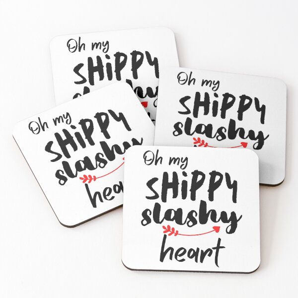 Item preview, Cute And Funny Shippy Slashy Heart Design designed and sold by StormyMuse.