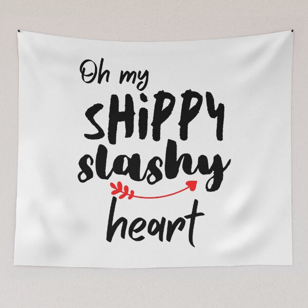 Item preview, Cute And Funny Shippy Slashy Heart Design designed and sold by StormyMuse.