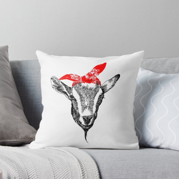 Item preview, Cute goat with red bandana t-shirt. Goat funny gift for men, girl and women  designed and sold by Titmit.