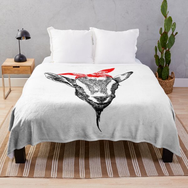 Item preview, Cute goat with red bandana t-shirt. Goat funny gift for men, girl and women  designed and sold by Titmit.