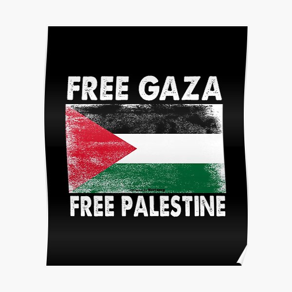 Free Gaza Posters Redbubble