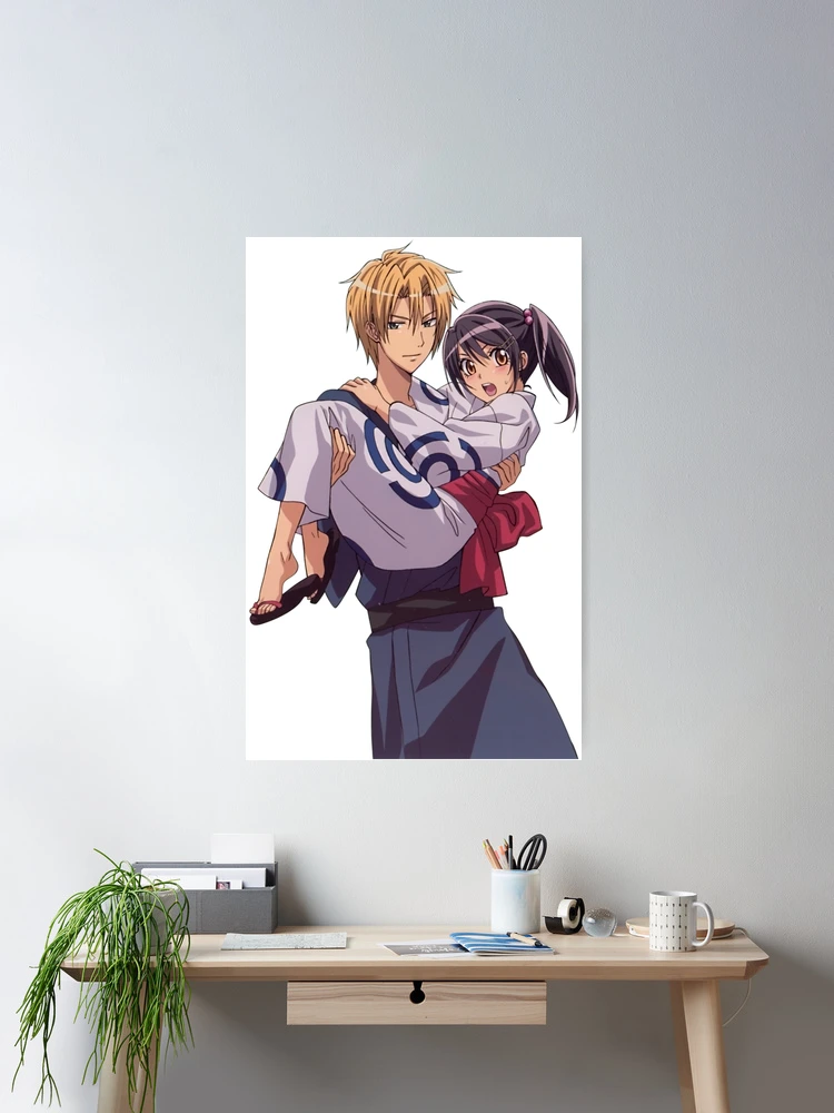 Anime couple hd kiss maid Custom Gaming Mat Desk