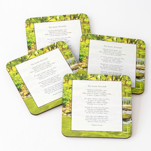 Item preview, The Sunlit Waterfall Poem designed and sold by Pamela Storch.