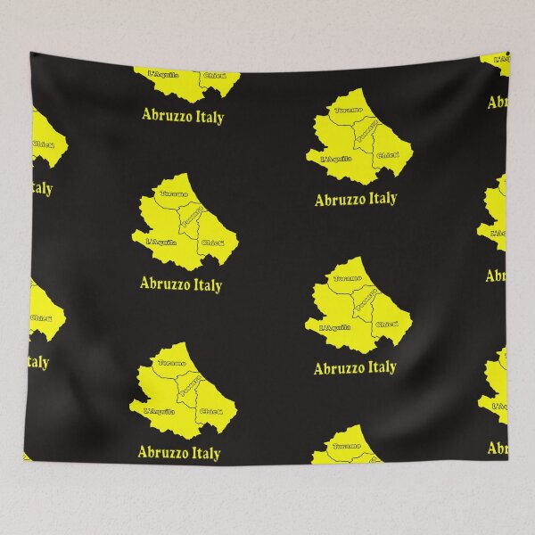 Item preview, Abruzzo Italy yellow black designed and sold by greyhotaka.