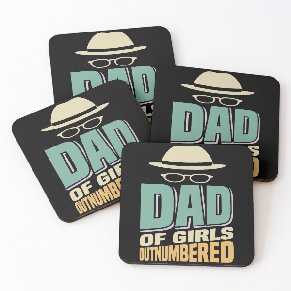 Item preview, Dad of Girls Outnumbered Fathers day gift designed and sold by Apoorv Choudhary.