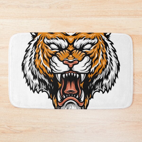 Item preview, colorful aggressive strong tiger head designed and sold by romio006.