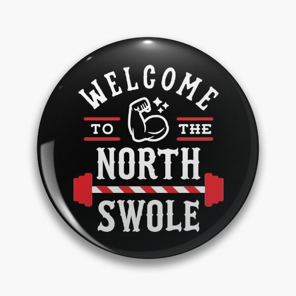 Item preview, Welcome To The North Swole (Funny Christmas Gym Pun) designed and sold by Brogress Project.