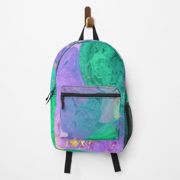 Item preview, Green Marble Abstract Purple Colorful designed and sold by geodeart.