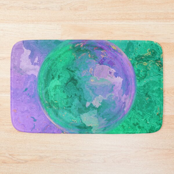 Item preview, Green Marble Abstract Purple Colorful designed and sold by geodeart.