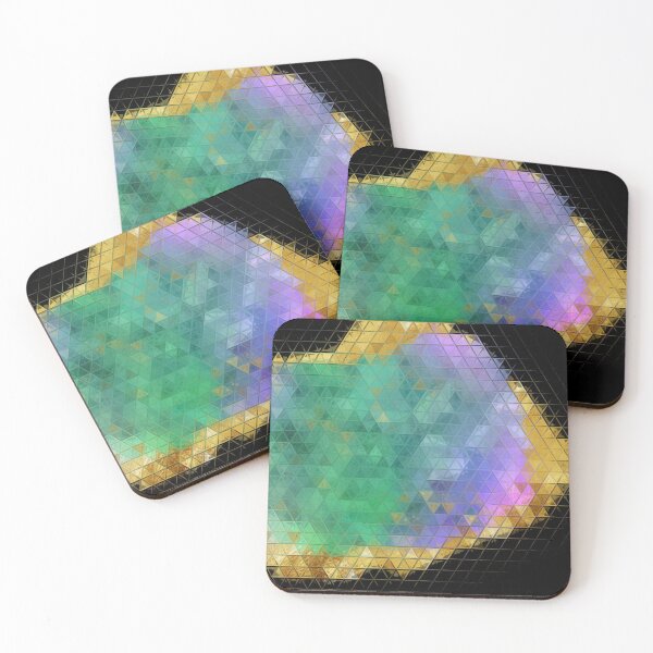 Item preview, Green Crystal Southwest Mosaic Geode designed and sold by geodeart.