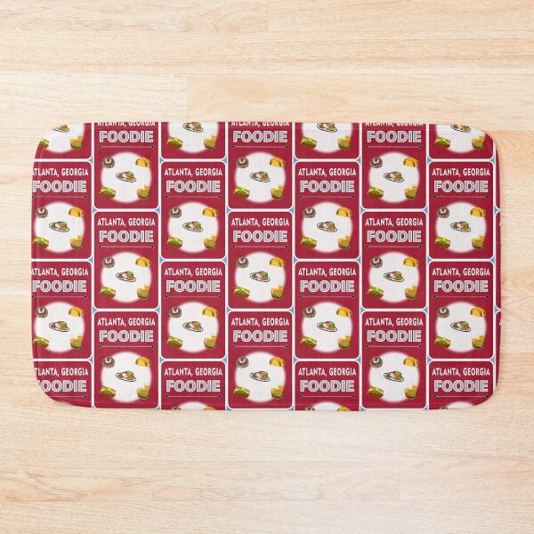 Item preview, Atlanta, Georgia - Foodie - Light Red Background designed and sold by ThisNThatImages.
