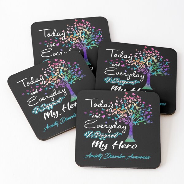 Item preview, Anxiety Disorder Awareness Today and Everyday I Support My Hero designed and sold by ElizabethS809.