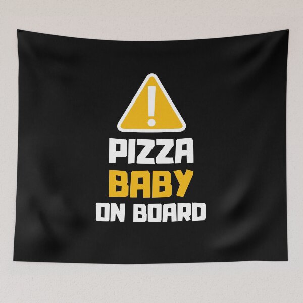 Item preview, Warning Sign: Pizza Baby On Board designed and sold by daguilon.