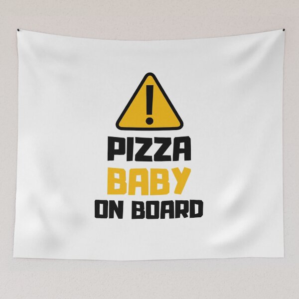 Item preview, Warning Sign: Pizza Baby On Board, Pizza Lover designed and sold by daguilon.