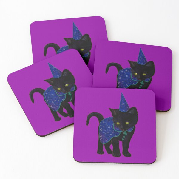 Item preview, Halloween Black Kitten Dressed In Wizard Costume designed and sold by iamgirl1.