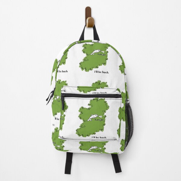 Item preview, FUNGIE MAP OF IRELAND WHITE SHAMROCK I'LL BE BACK designed and sold by Flirt-Teez.