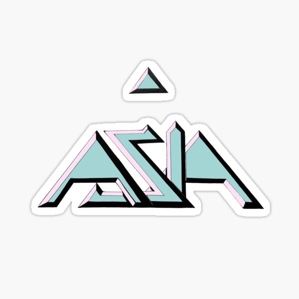 Asia 80s Colors Sticker