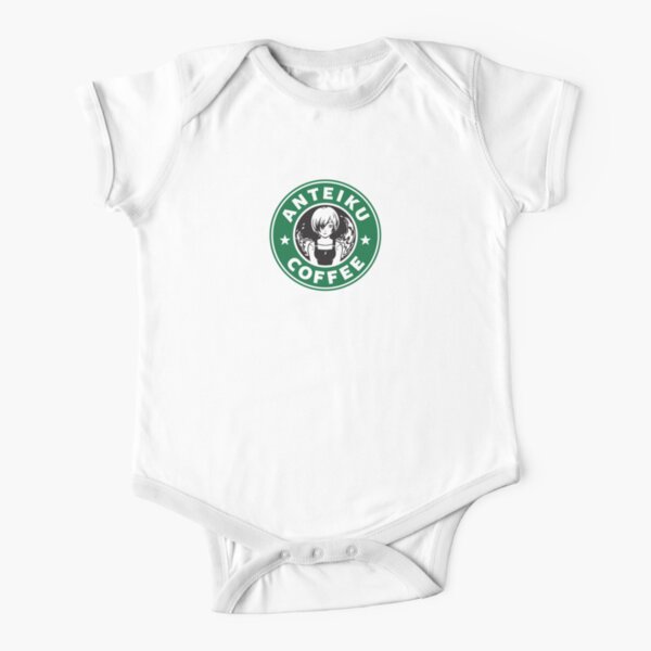 Anteiku Café Logo, Tokyo Ghoul Starbucks Parody - Touka Version Short Sleeve Baby One-Piece