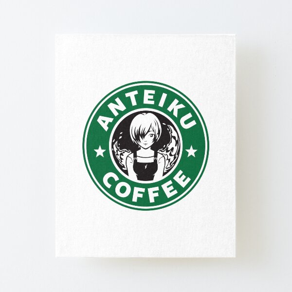 Anteiku Café Logo, Tokyo Ghoul Starbucks Parody - Touka Version Canvas Mounted Print