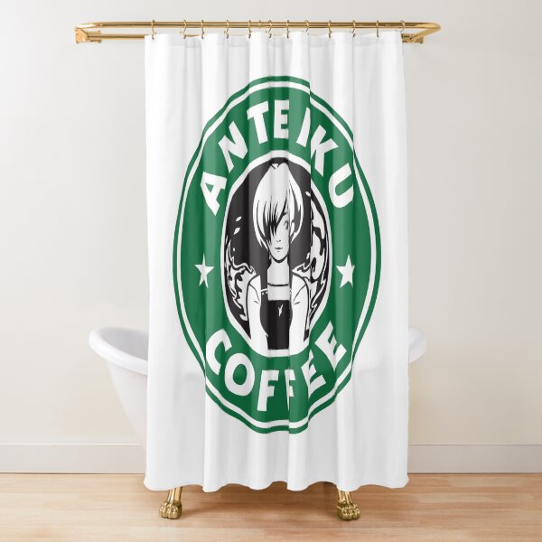 Anteiku Café Logo, Tokyo Ghoul Starbucks Parody - Touka Version Shower Curtain