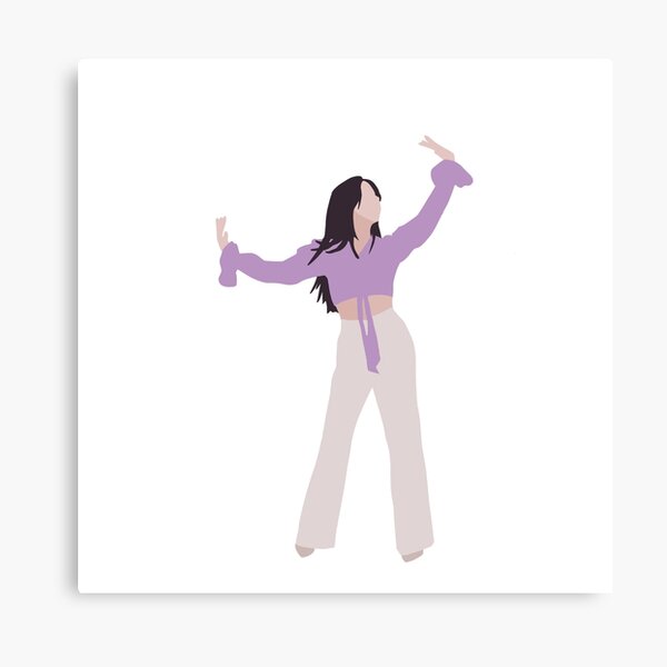 IU Lilac Digital Illustration Canvas Print