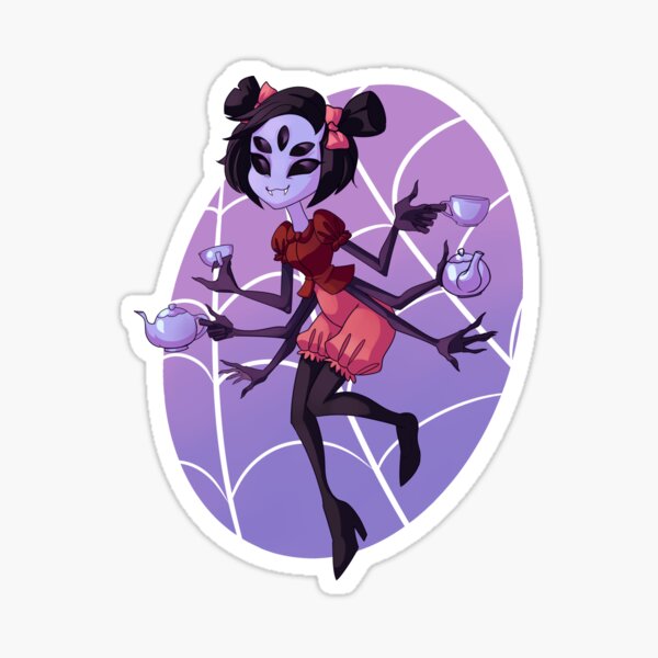 Undertale Muffet Sticker - Sticker Mania