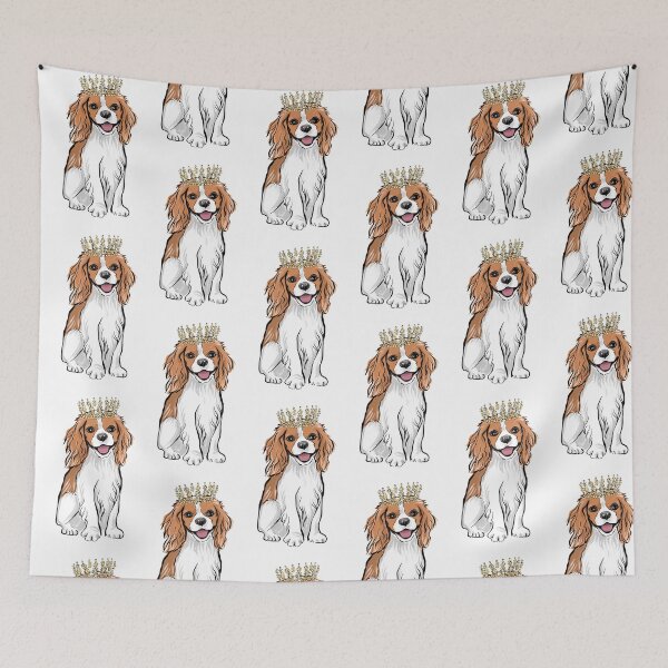 Item preview, Cavalier King Spaniel fashion illustration  designed and sold by Lalanacliparts.