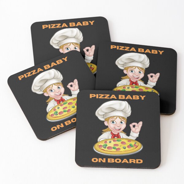 Item preview, Pizza Baby On Board  designed and sold by DigitalSantino.