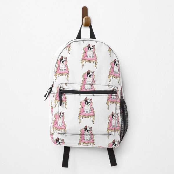 Item preview, French Bulldog fashion on armchair illustration designed and sold by Lalanacliparts.
