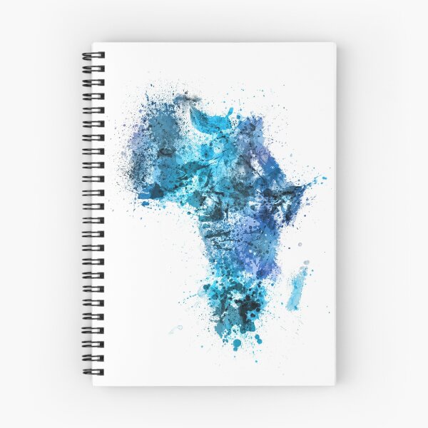 Item preview, Paint Splashes Map of Africa Map designed and sold by ArtPrints.
