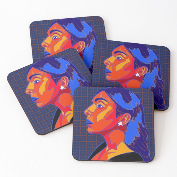 Item preview, Complimentary Colors Woman Portrait  designed and sold by AudreyBagelArt.