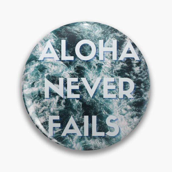 Item preview, aloha never fails hawaii ocean waves | blue aqua turquoise  designed and sold by maplunk.