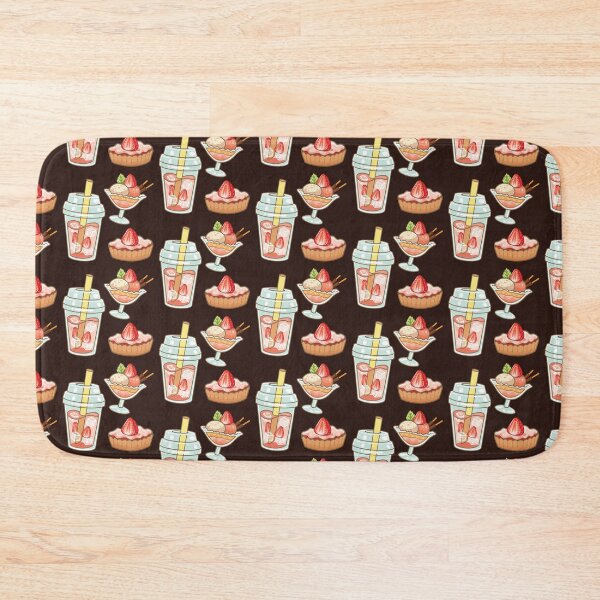 Item preview, Assorted Strawberry Pink Desserts - Strawberry Soda, Parfait and Tart designed and sold by Alicia Chee.