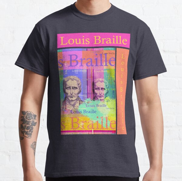 Louis Braille Founder t-shirt : Clothing, Shoes & Jewelry
