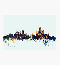 Detroit Michigan Skyline Photographic Print