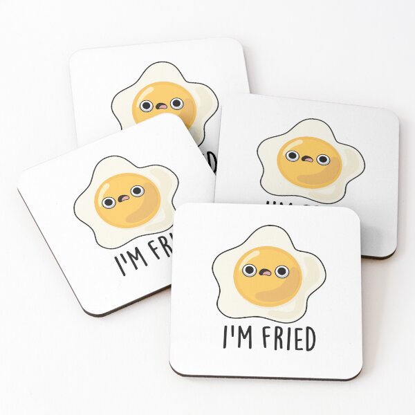 Item preview, I'm Fried Funny Fried Egg Puns  designed and sold by punnybone.